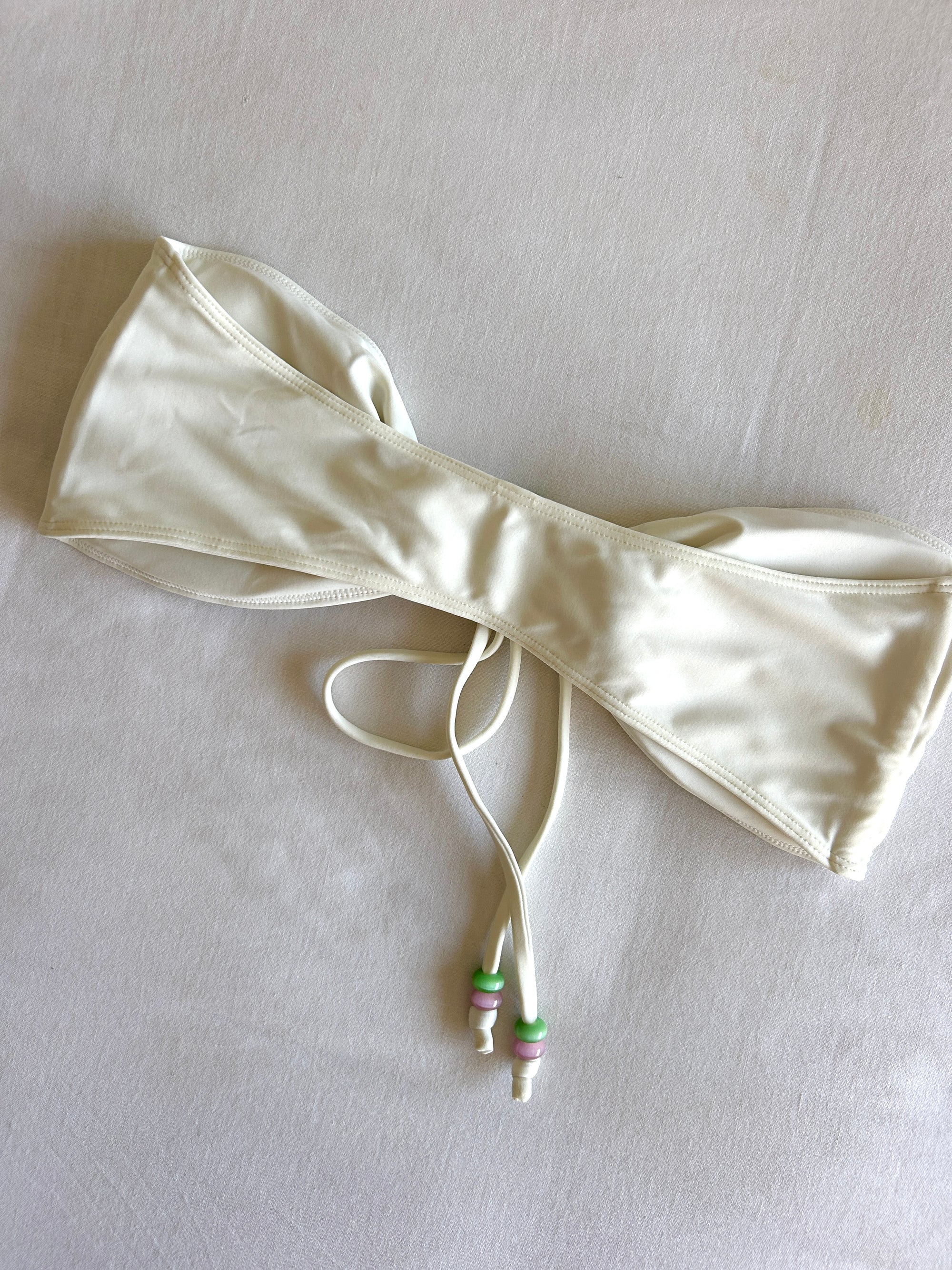 CREAM DAHLIA BANDEAU | SIZE X LARGE