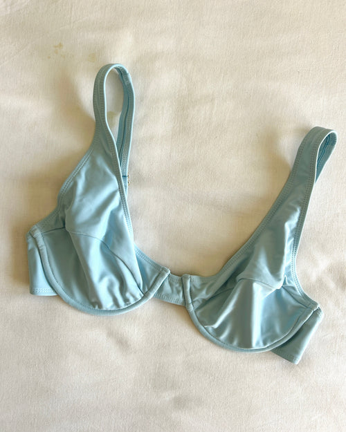 BLUE BALCONETTE TOP | SIZE 16